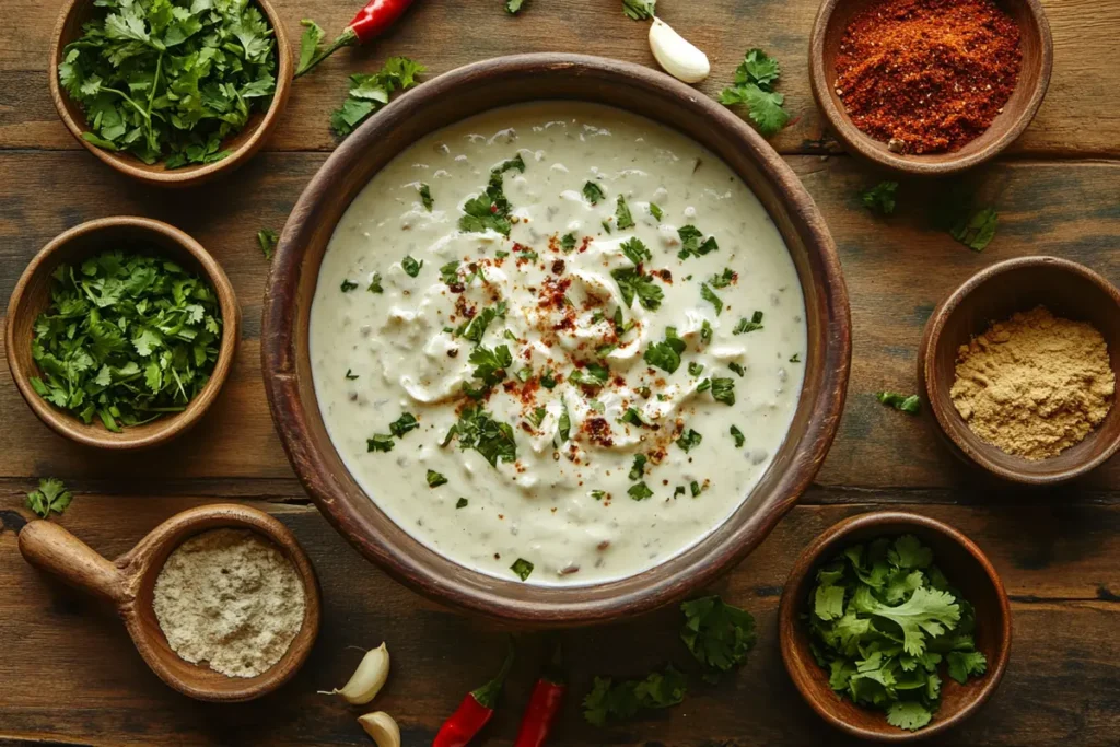 Sour cream enchilada sauce bowl