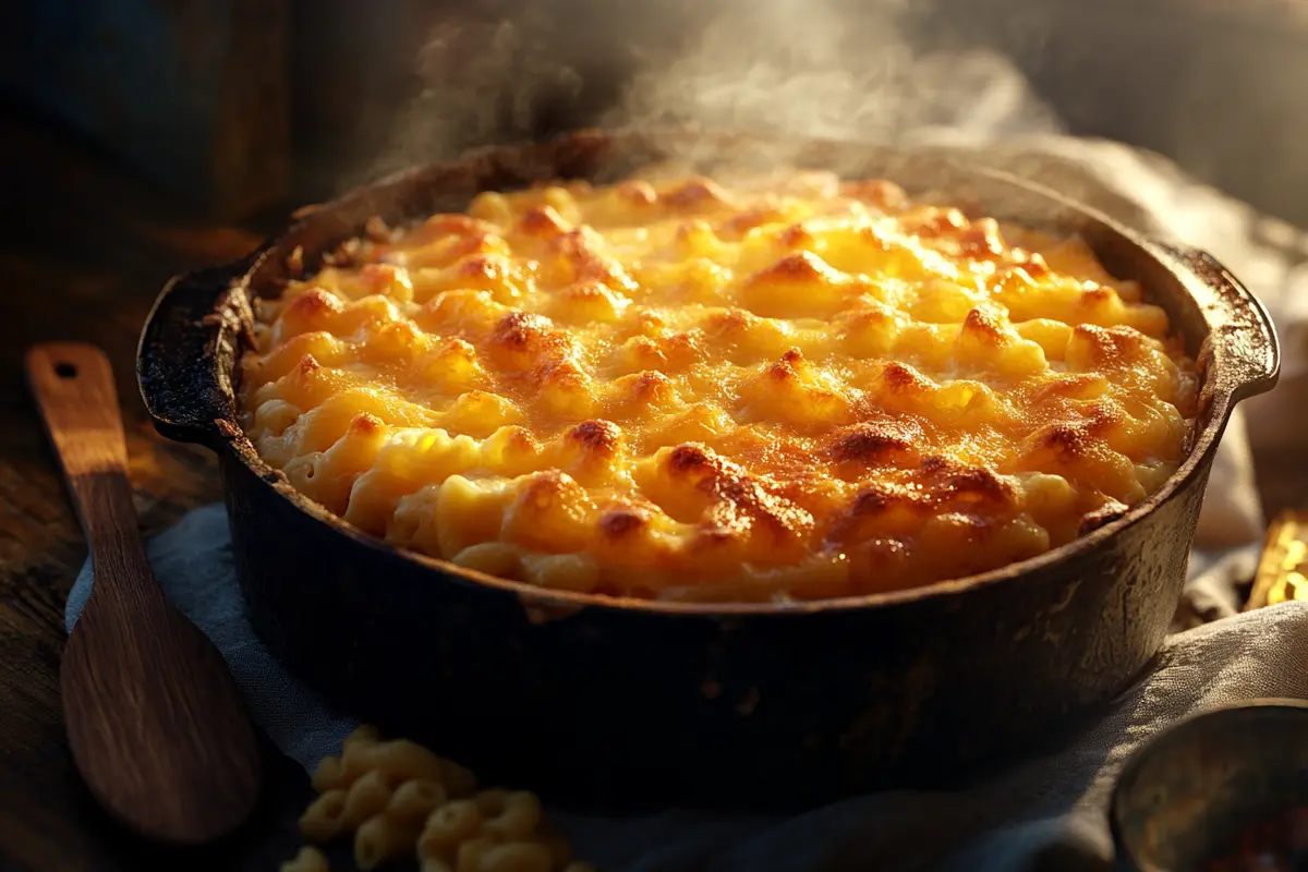 Southern baked macaroni and cheese recipe