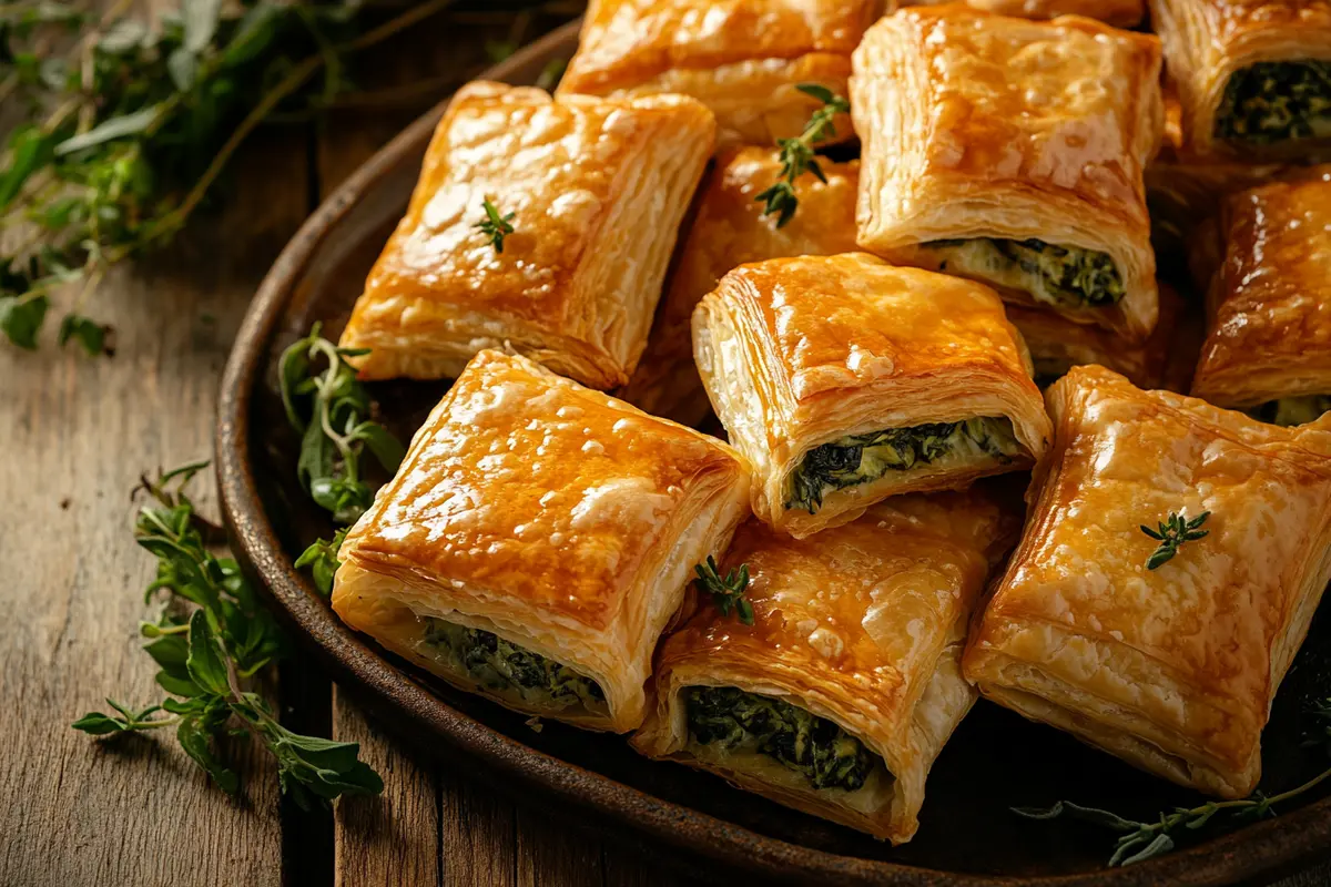 Spinach puffs overview