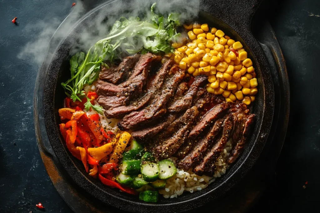 Pepper Lunch sizzling plate overview