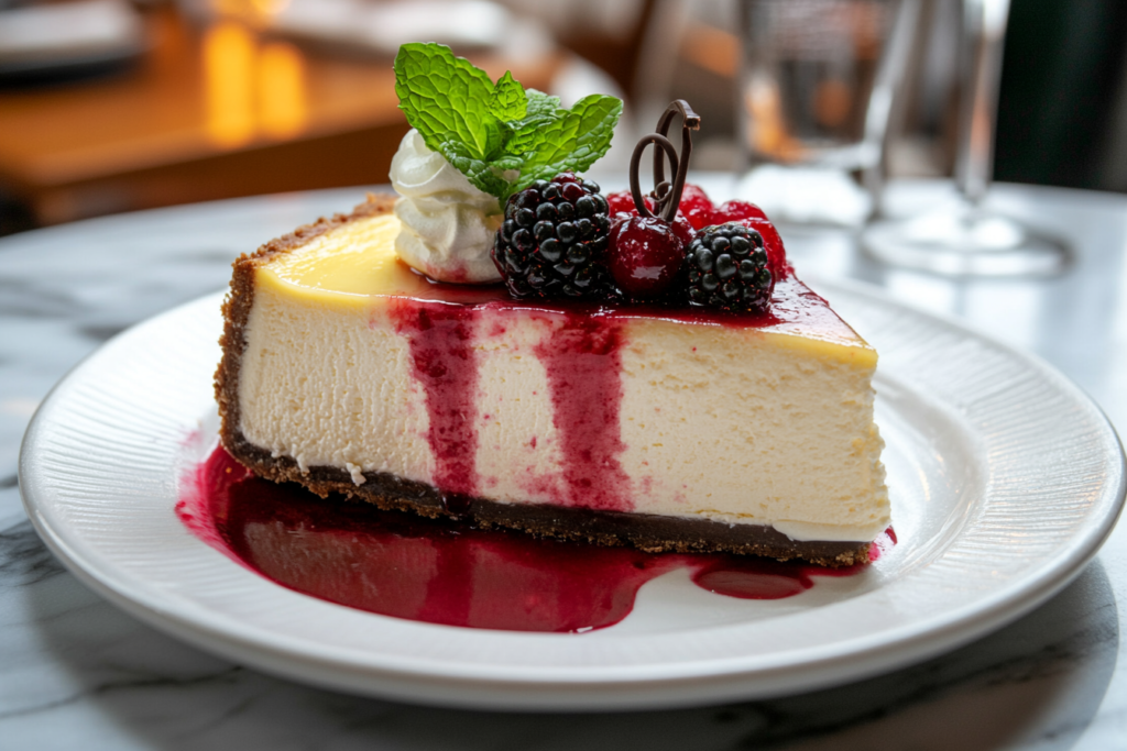 Sour cream cheesecake garnishing ideas