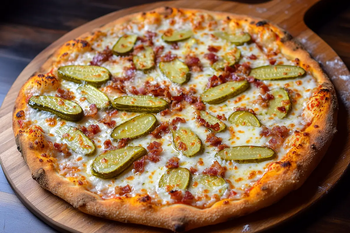 Delicious Pickle Pie Pizza