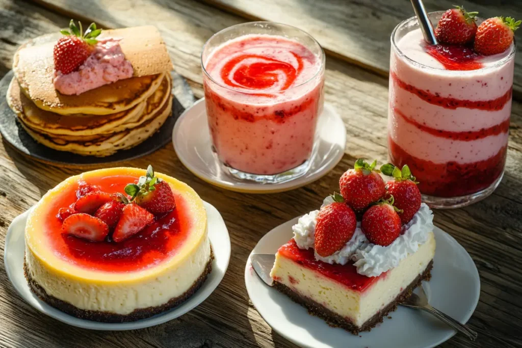 Versatile uses for fresh strawberry puree recipe in various desserts and drinks.